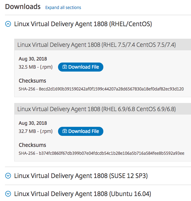 Linux Apps and Desktops delivered by Citrix Virtual Apps and Desktops