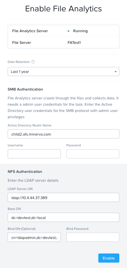 Nutanix File Analytics