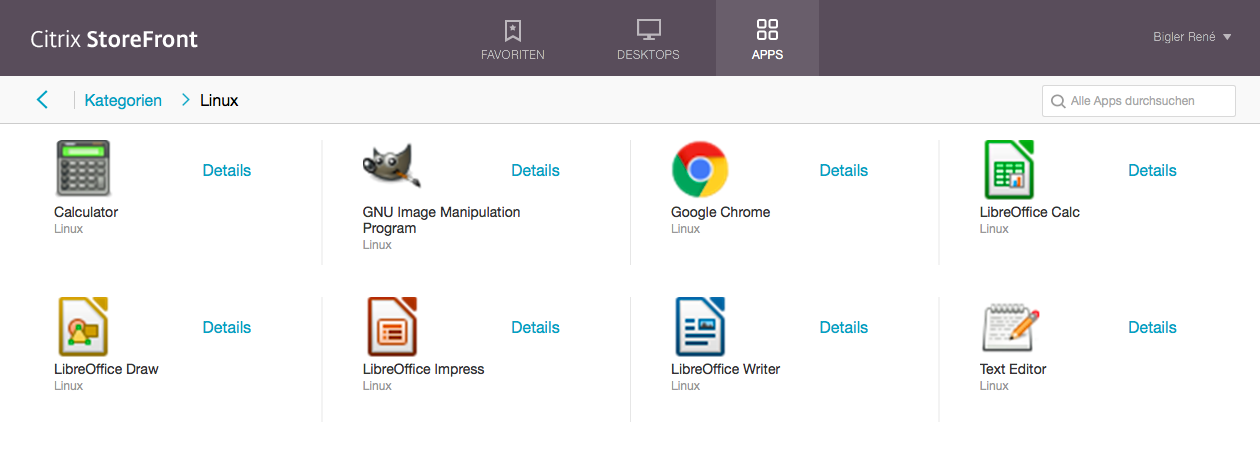 Linux Apps and Desktops delivered by Citrix Virtual Apps and Desktops