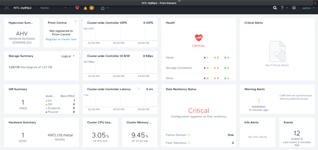 Spinning up a Nutanix Cluster in the Cloud - Nutanix Clusters on AWS