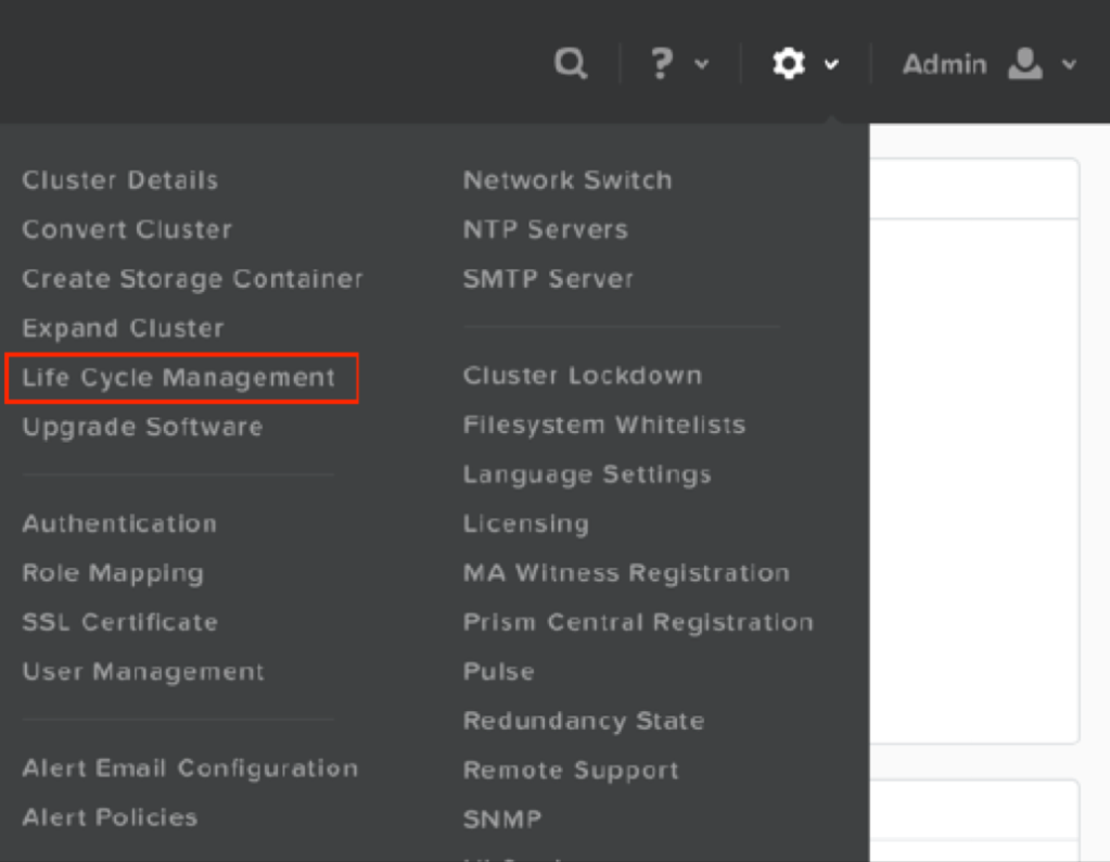 Nutanix Life Cycle Management (LCM)