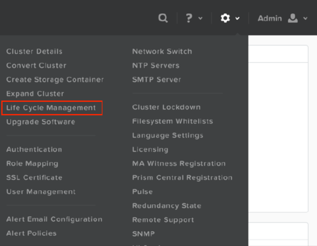 Nutanix Life Cycle Management (LCM)