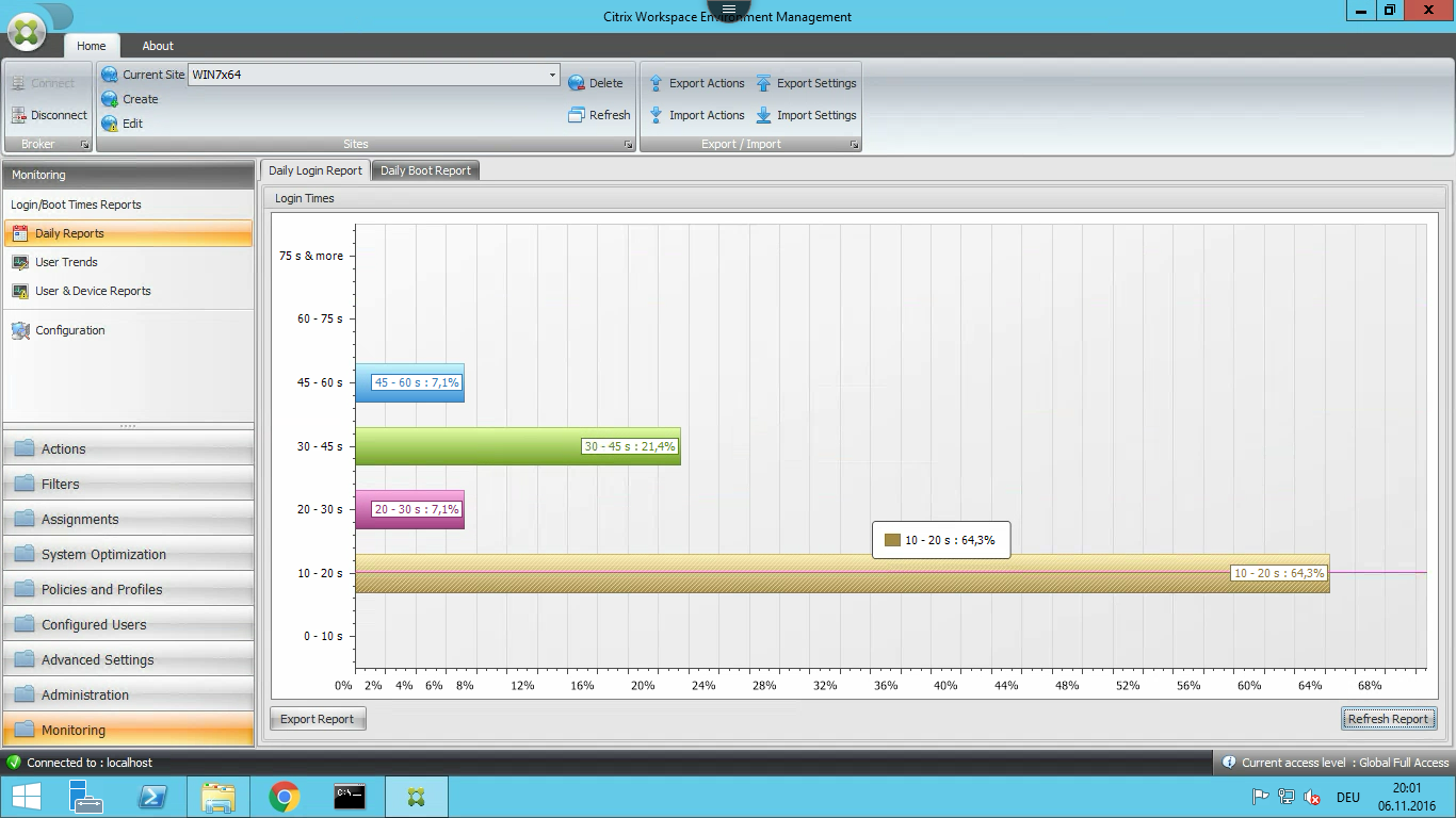 10 - 20 Seconds Login Time with Citrix Workspace Environment Management