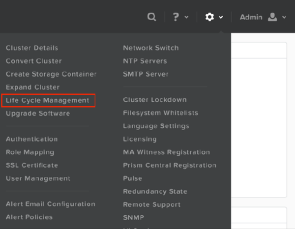 Nutanix Life Cycle Management (LCM)